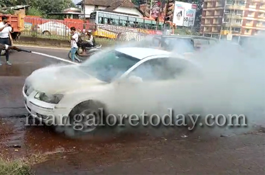 Car caught fire at Nanthoor